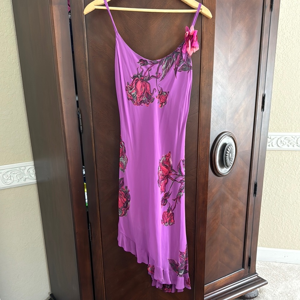 Betsey Johnson Purple Floral Dress